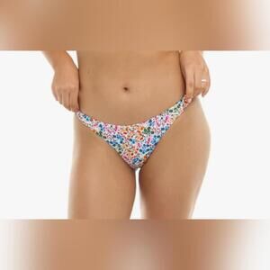 NWT EIDON Floral Bikini Swimsuit Bottoms for Women, Large (10-12)